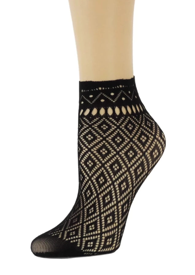 Black Ankle Mesh Socks - Global Trendz Fashion®