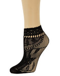 Wild Floral Ankle Mesh Socks - Global Trendz Fashion®