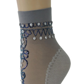 Exquisite Henna Sheer Socks - Global Trendz Fashion®