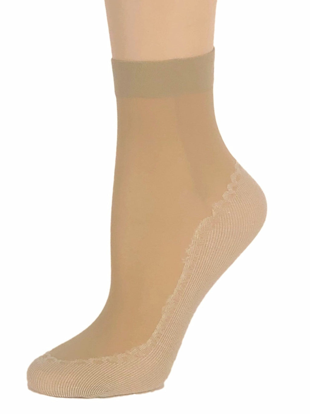 Classy Biege Sheer Socks - Global Trendz Fashion®