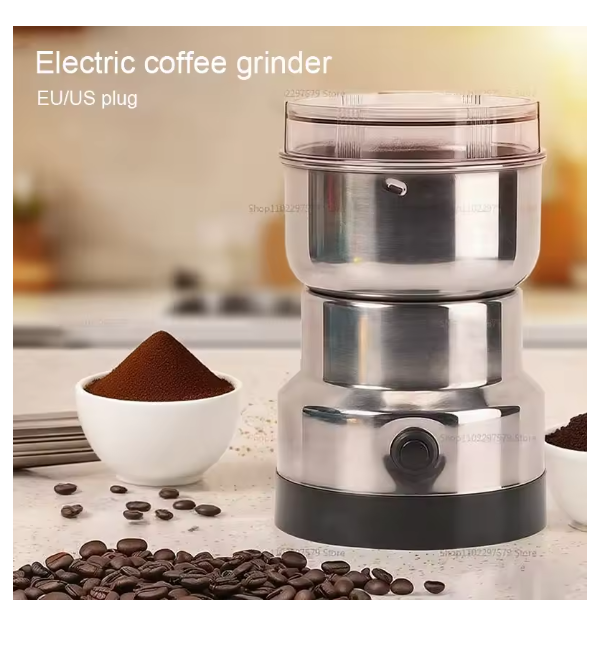 2025 New Household Electric Multi-Function Grinder Grinds Coffee Beans, Grains, Spices & Herbs with Powerful Performance