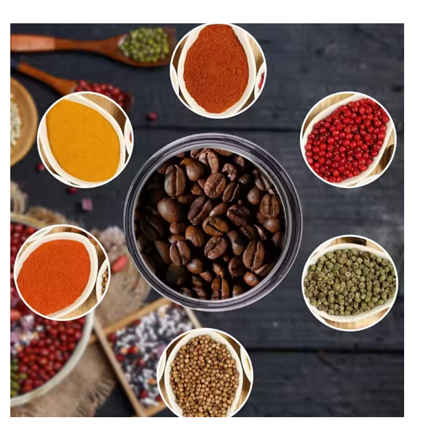 2025 New Household Electric Multi-Function Grinder Grinds Coffee Beans, Grains, Spices & Herbs with Powerful Performance