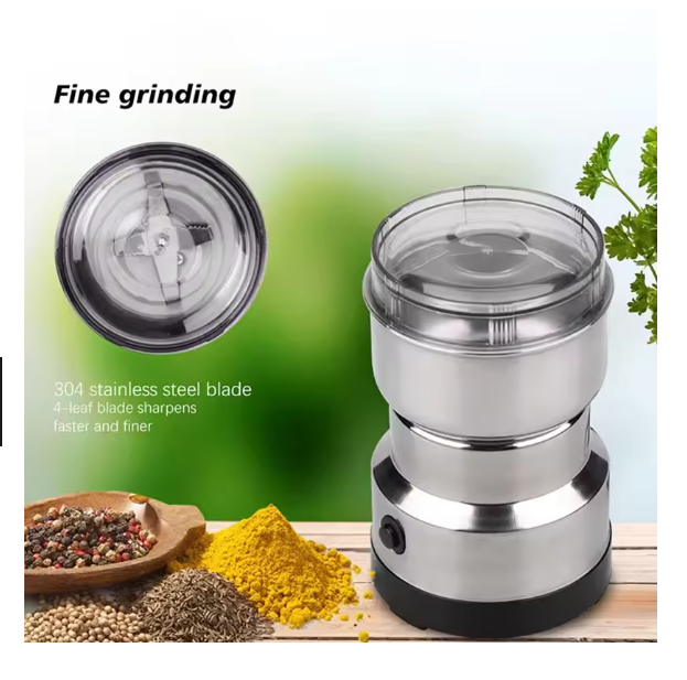 2025 New Household Electric Multi-Function Grinder Grinds Coffee Beans, Grains, Spices & Herbs with Powerful Performance