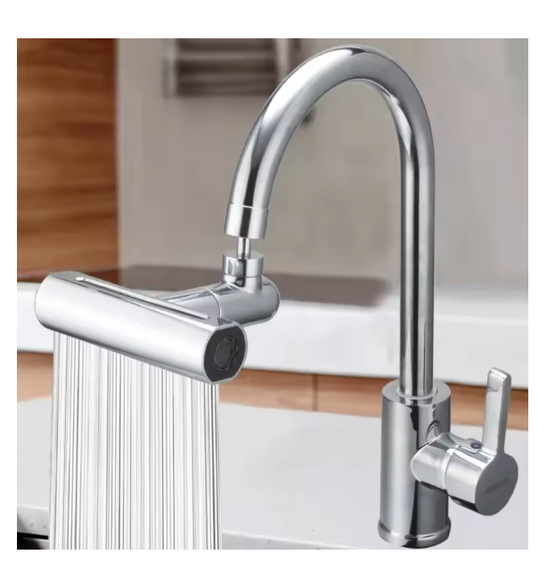 New 4 Modes Waterfall Kitchen Faucet Universal 720° Swivel Spout Sprayer Bathroom Basin Water Tap Extender Rainfall Sink Mixer