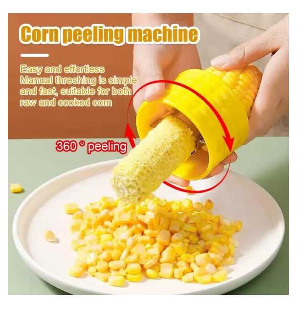 Stainless Steel Corn Peeler Corn Thresher Convenient Easy Peel Corn and Clean Fruit Vegetable Kitchen Cooking Accessories Tools