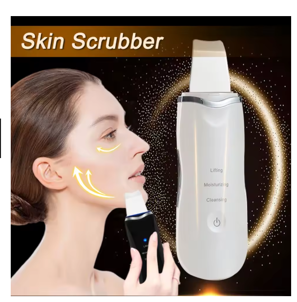 Electric Skin Scrubber Peeling Blackhead Remover Deep Face Cleaning Lifting Ion Acne Pore Cleaner Facial Spatula Shovel Cleanser