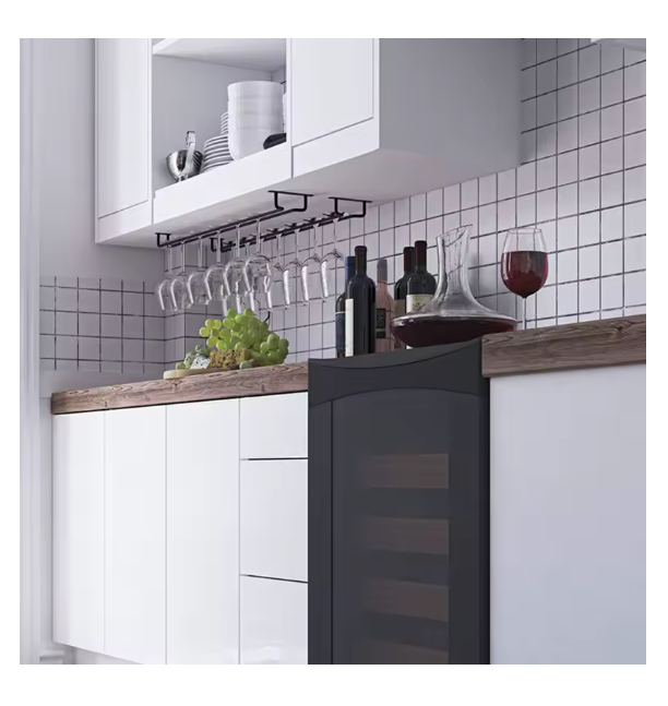 NICEFurniture Useful Iron Wine Rack Glass Holder Hanging Bar Hanger Shelf Wine Glass Rack Stand Paper Roll Holder for Home