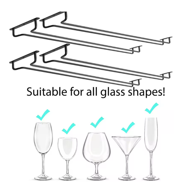 NICEFurniture Useful Iron Wine Rack Glass Holder Hanging Bar Hanger Shelf Wine Glass Rack Stand Paper Roll Holder for Home