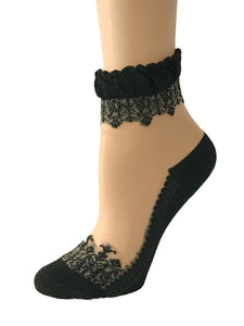 Stylish Black Sheer Socks - Global Trendz Fashion®