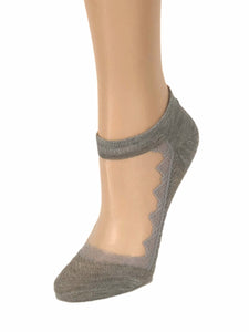 Beautiful Grey Ankle Sheer Socks - Global Trendz Fashion®