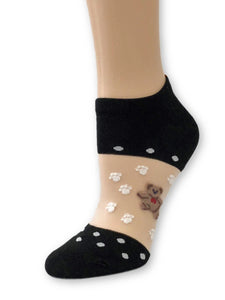 Adorable Brown Bear Ankle Sheer Socks - Global Trendz Fashion®