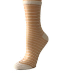 Beige Striped Sheer Socks - Global Trendz Fashion®