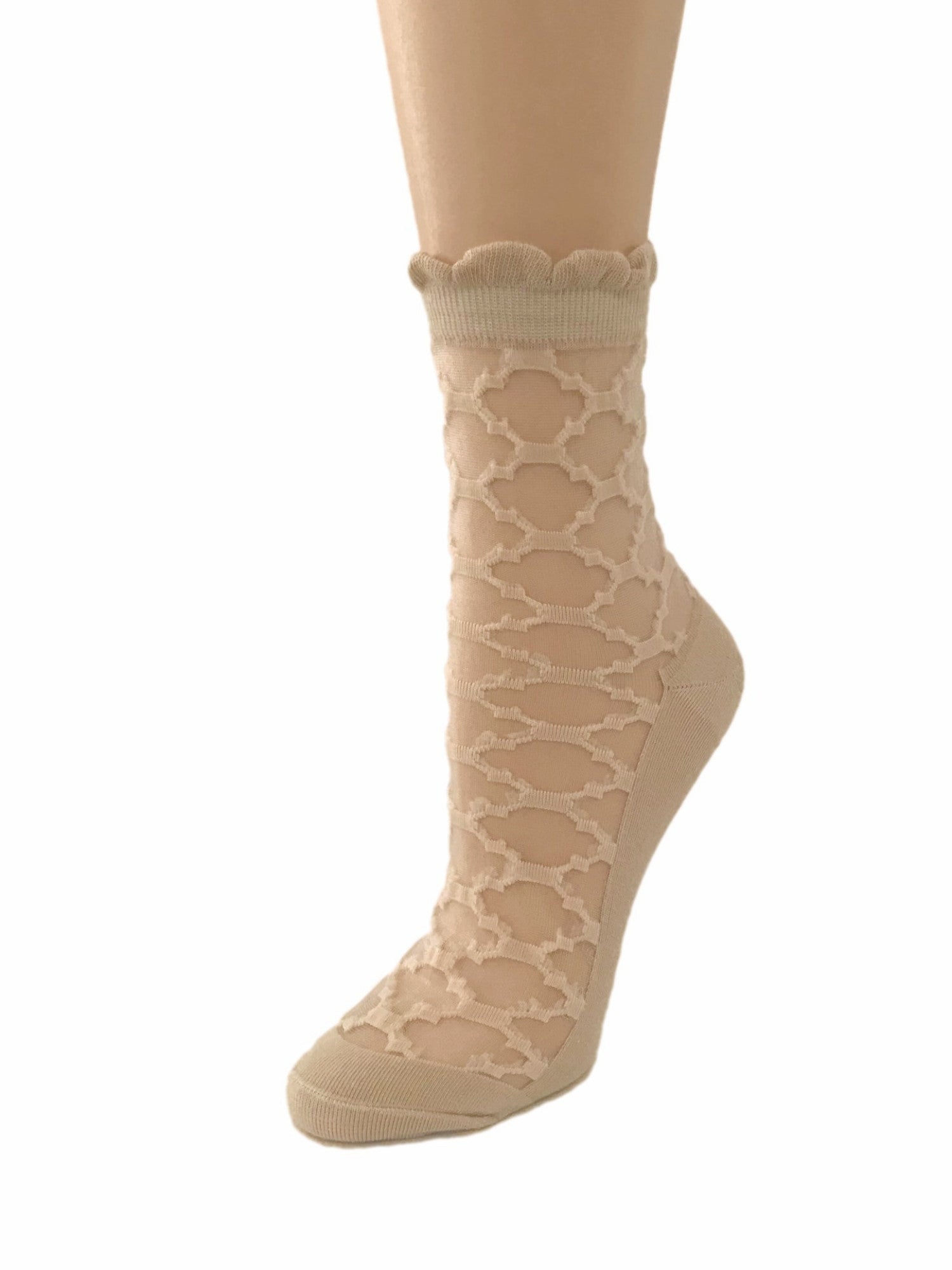 Patterned Skin Sheer Socks - Global Trendz Fashion®