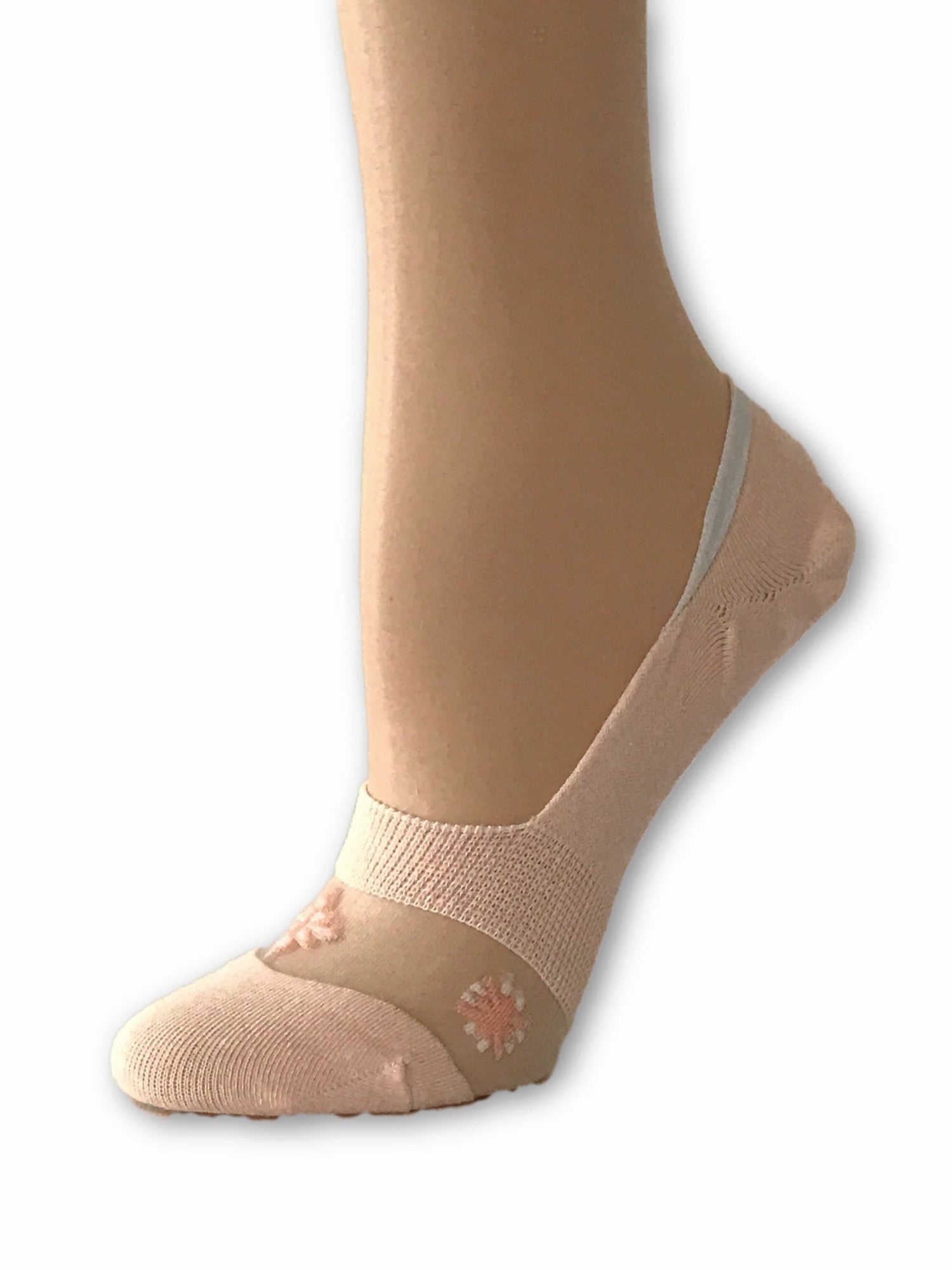 One-Stripped Baby Pink Ankle Sheer Socks - Global Trendz Fashion®