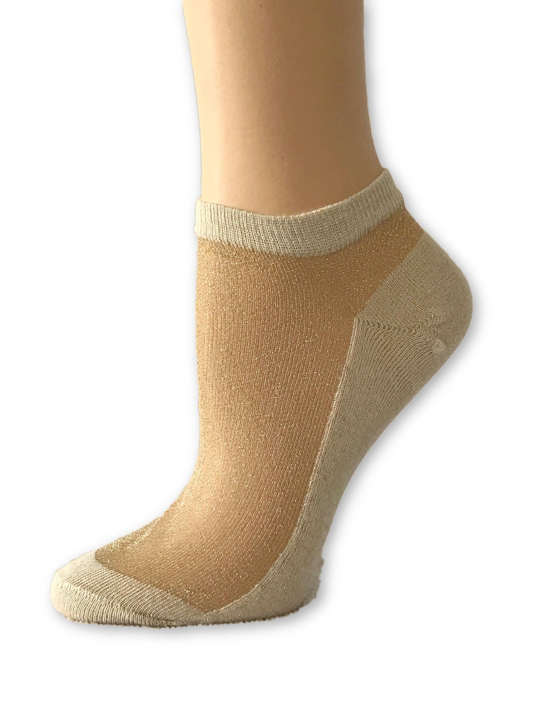 Glowing White Ankle Sheer Socks - Global Trendz Fashion®