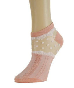 Pretty Peach Ankle Sheer Socks - Global Trendz Fashion®