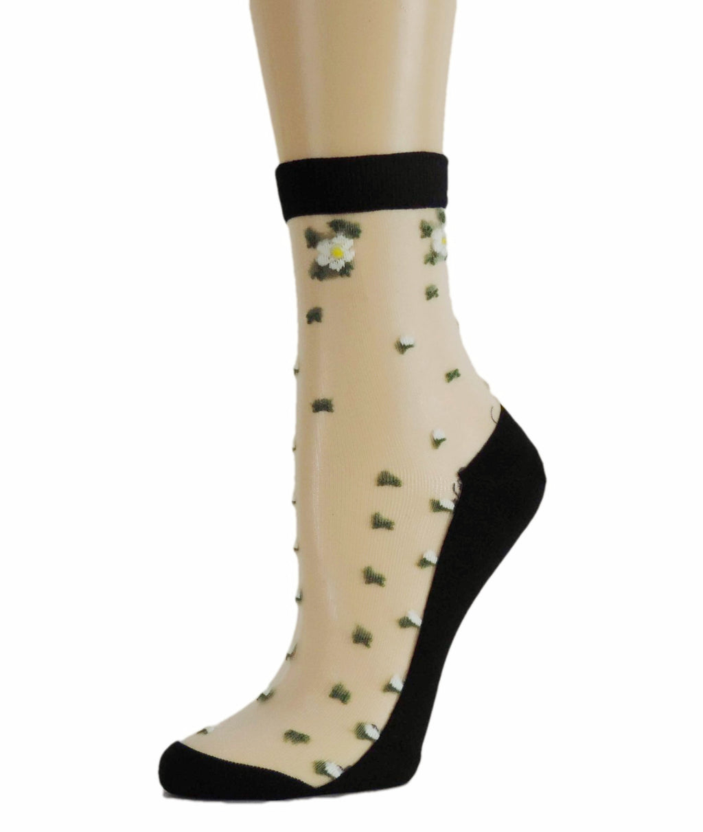 Mini Flowers Sheer Socks - Global Trendz Fashion®