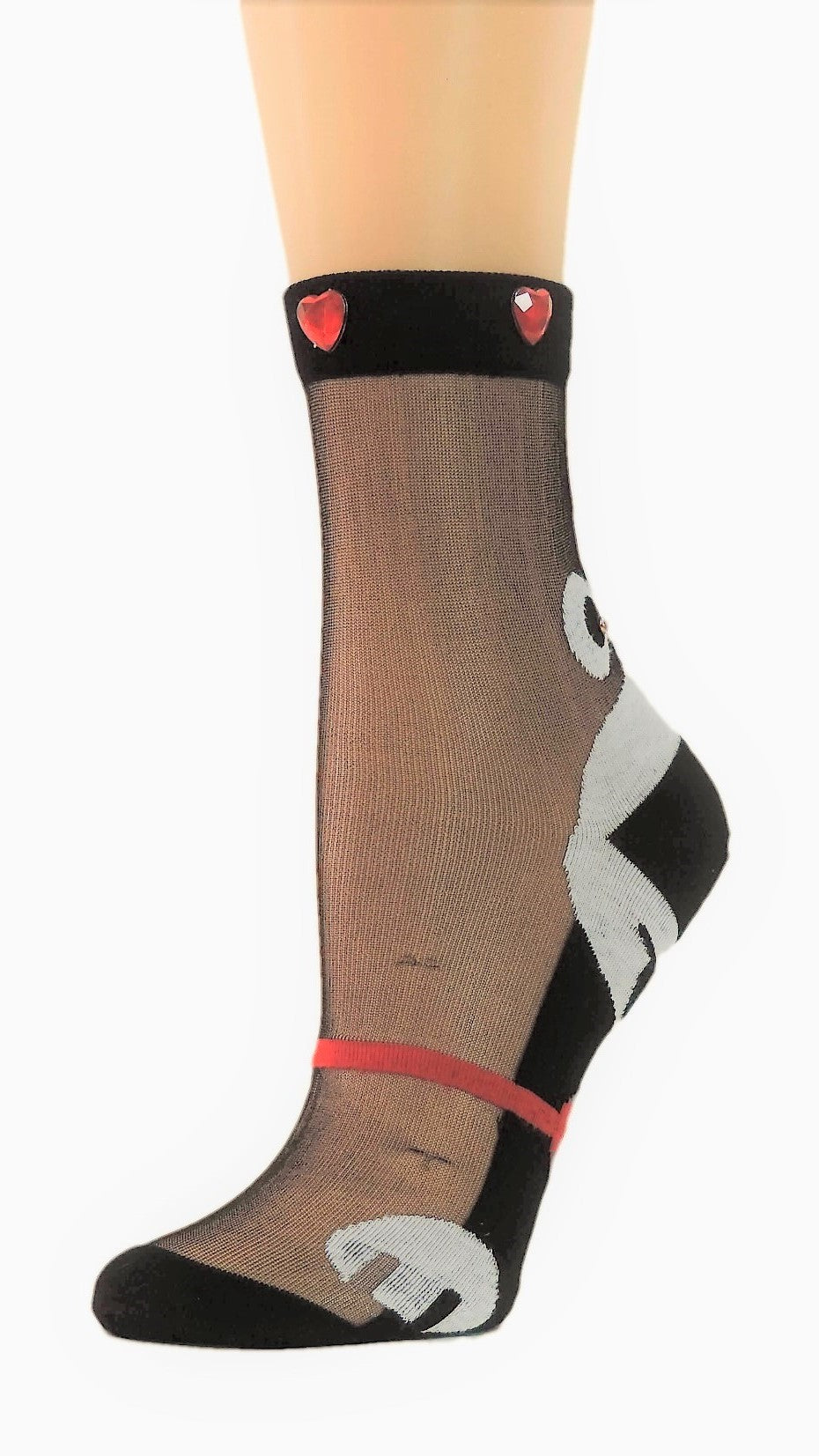 Puppy Custom Sheer Socks with Beads - Global Trendz Fashion®