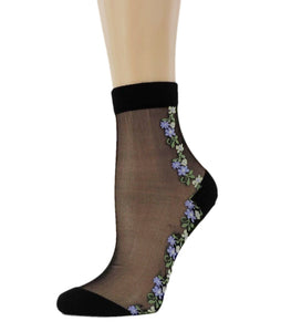 Delicate Flowers Sheer Socks - Global Trendz Fashion®