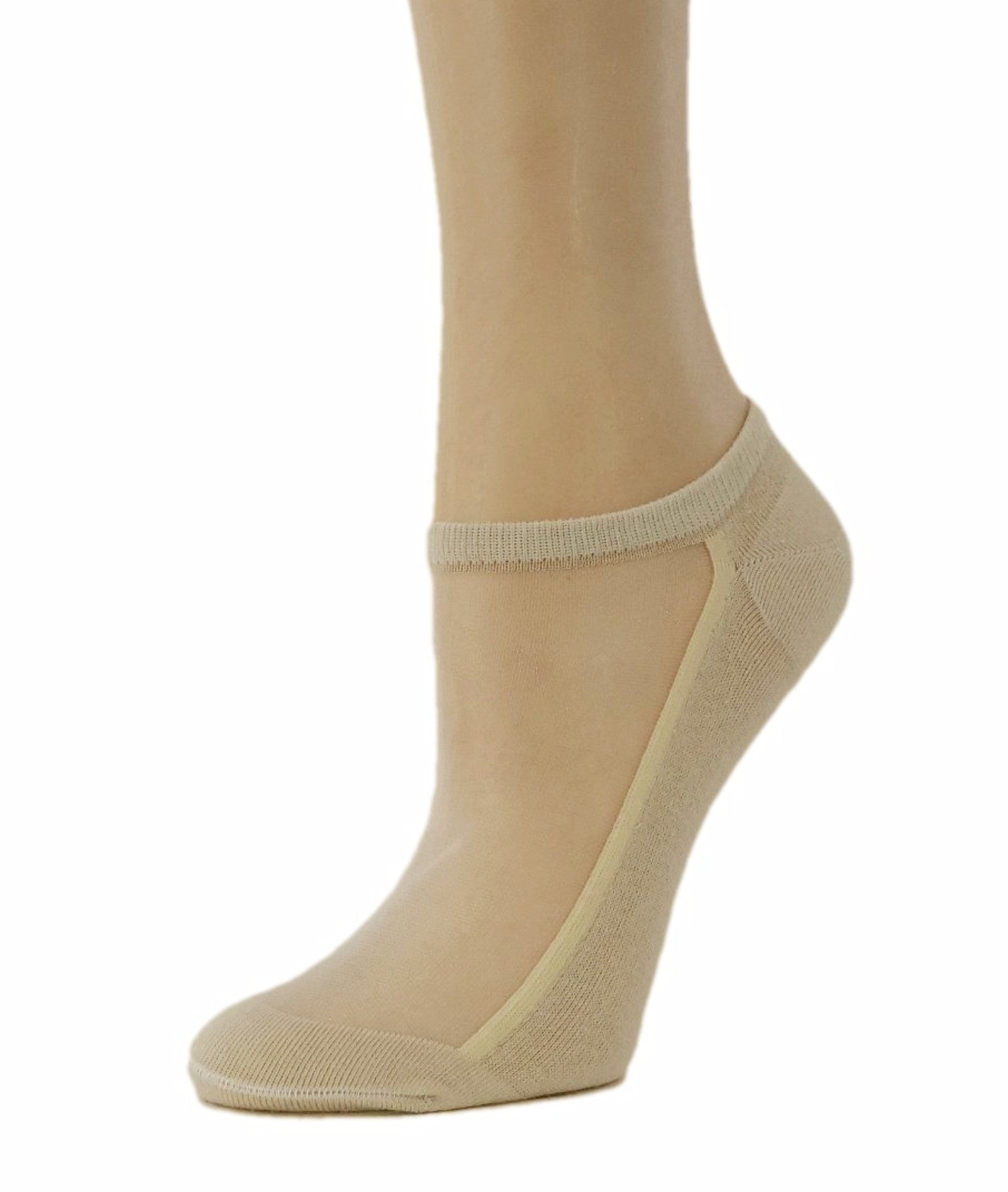 Sleek Beige Ankle Sheer Socks - Global Trendz Fashion®