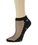 Charming Seablue Ankle Sheer Socks - Global Trendz Fashion®