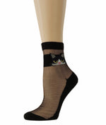 Kitty Eye Black Sheer Socks - Global Trendz Fashion®