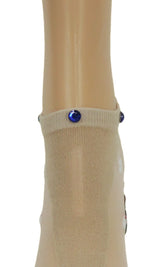 Pretty Custom Ankle Sheer Socks with beads - Global Trendz Fashion®