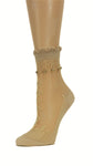 Elegant Beige Custom Sheer Socks with beads - Global Trendz Fashion®