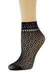 Black Ankle Mesh Socks - Global Trendz Fashion®