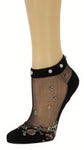 Glorious Chandelier Ankle Custom Sheer Socks with beads - Global Trendz Fashion®