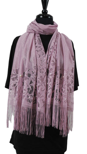 Handmade Pink Net Scarf - Global Trendz Fashion®