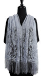 Handmade Light Grey Net Scarf - Global Trendz Fashion®