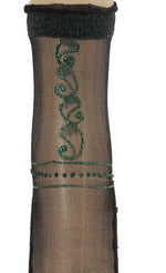 Green Henna Sheer Socks - Global Trendz Fashion®