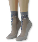 Exquisite Henna Sheer Socks - Global Trendz Fashion®