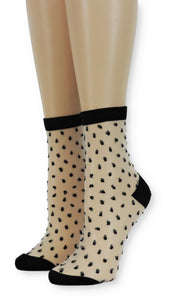 Polka Dotted Sheer Socks - Global Trendz Fashion®