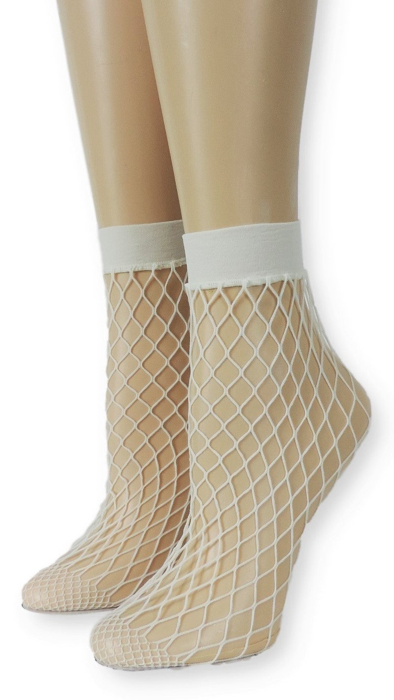 Airy White Fishnet Socks - Global Trendz Fashion®