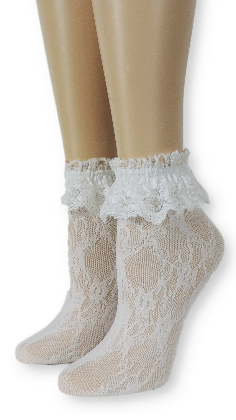 Imperial White Lace Socks - Global Trendz Fashion®