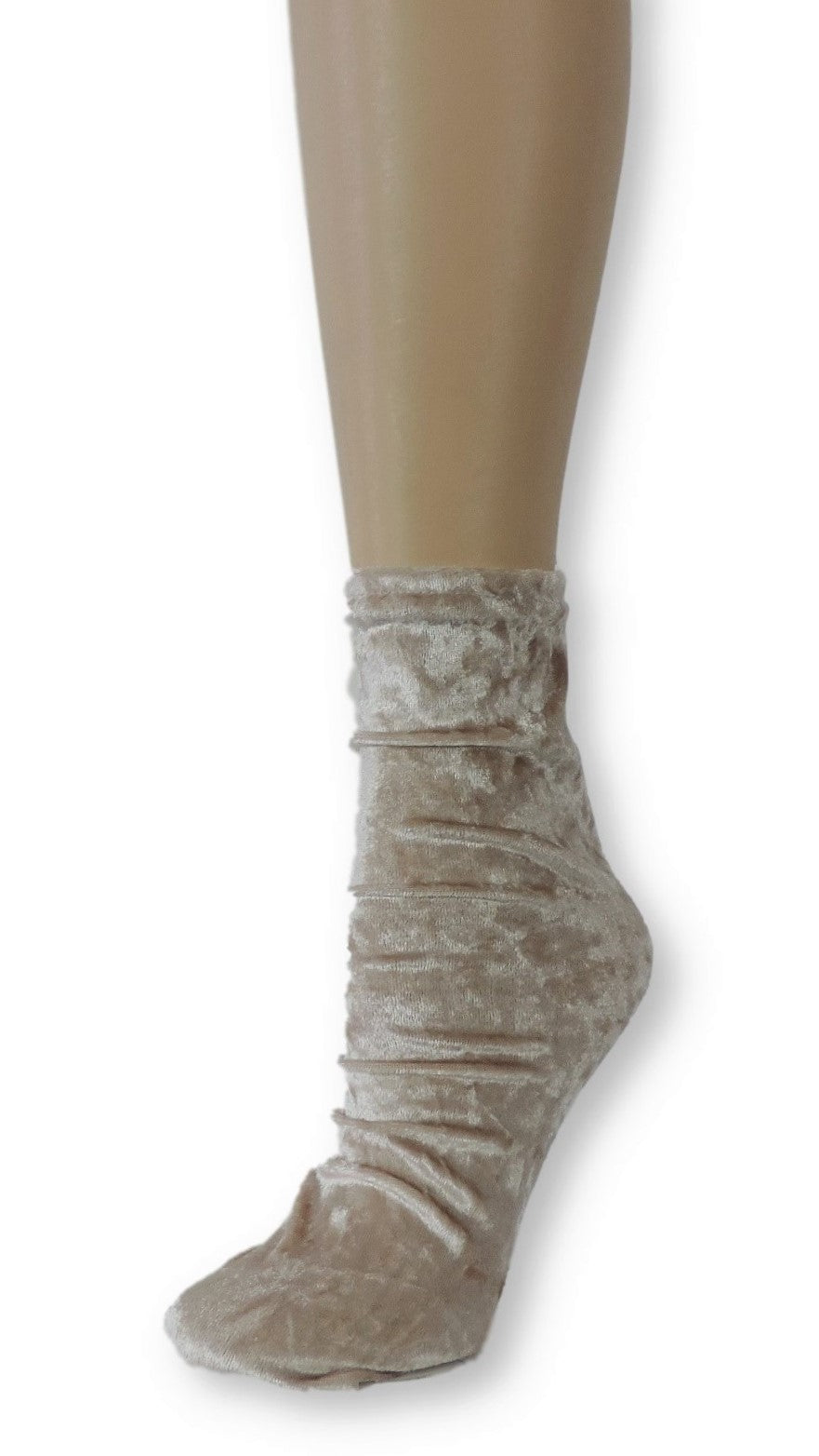 Oak Crushed Velvet Socks - Global Trendz Fashion®