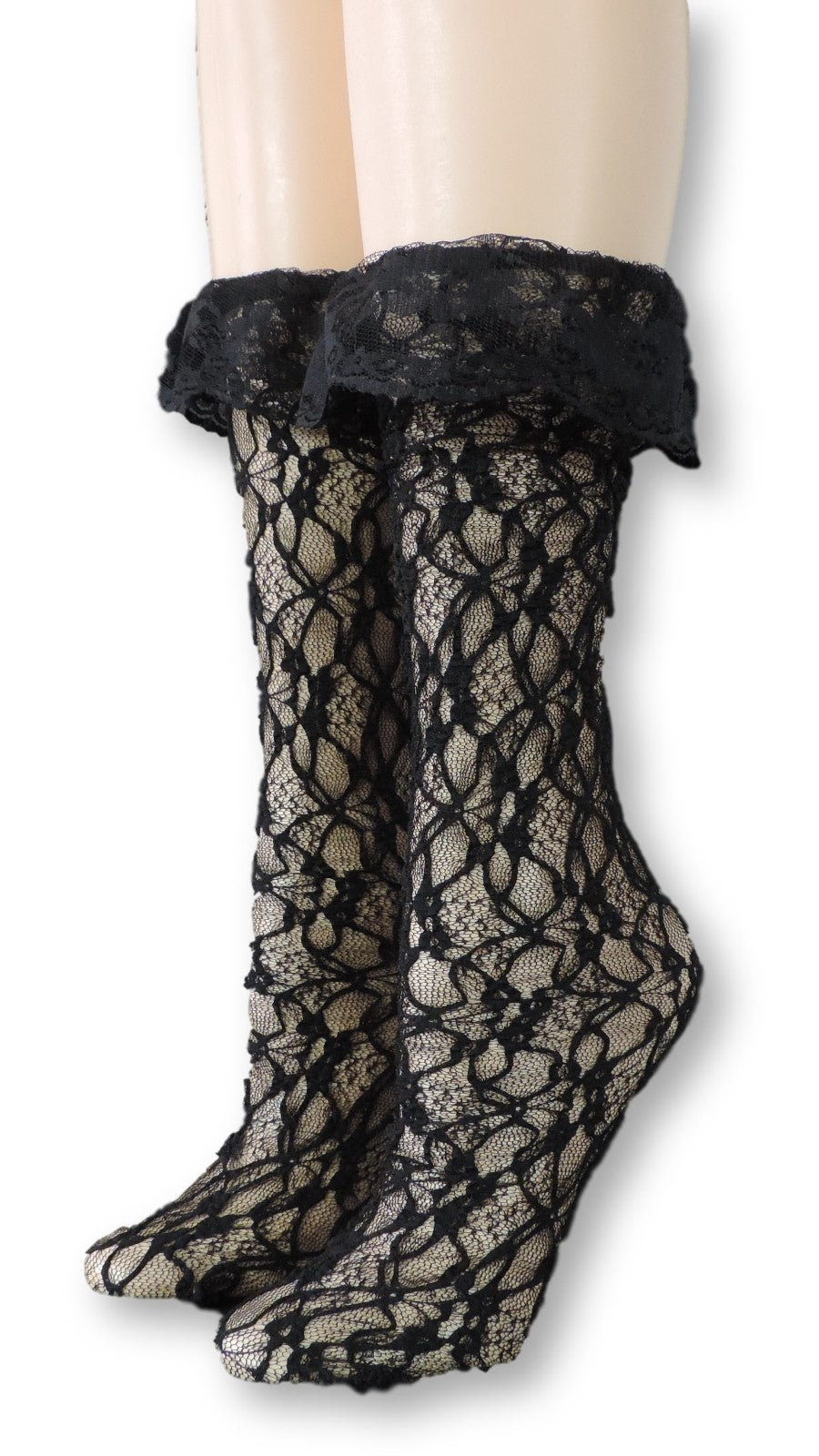 Midnight Mesh Socks with edging lace - Global Trendz Fashion®