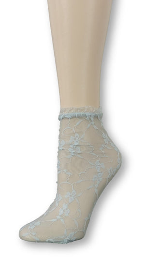 Silver Charm Mesh Socks with frill - Global Trendz Fashion®