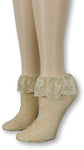 Golden Mesh Socks with edging lace - Global Trendz Fashion®