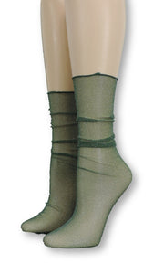 Nature Green Tulle Socks - Global Trendz Fashion®