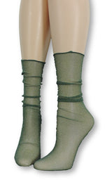 Nature Green Tulle Socks - Global Trendz Fashion®