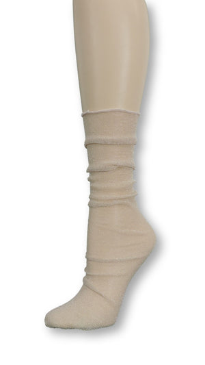 Cream Tulle Socks - Global Trendz Fashion®