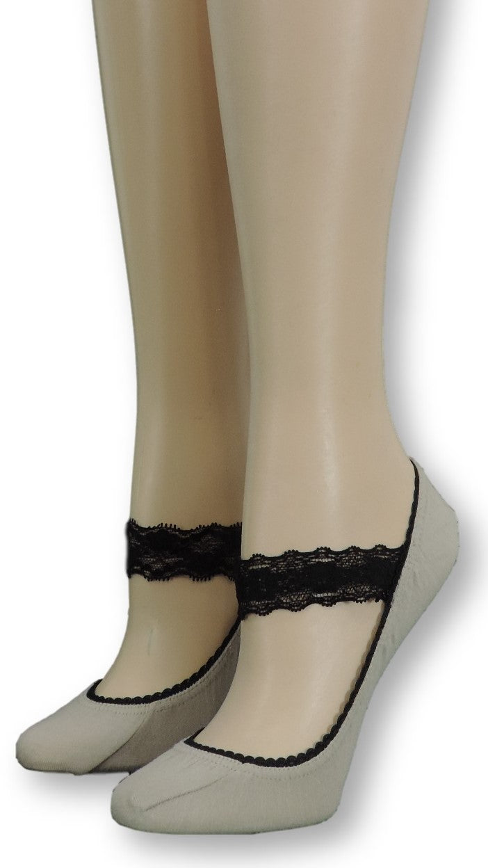 Trout Ankle Socks with black lace - Global Trendz Fashion®