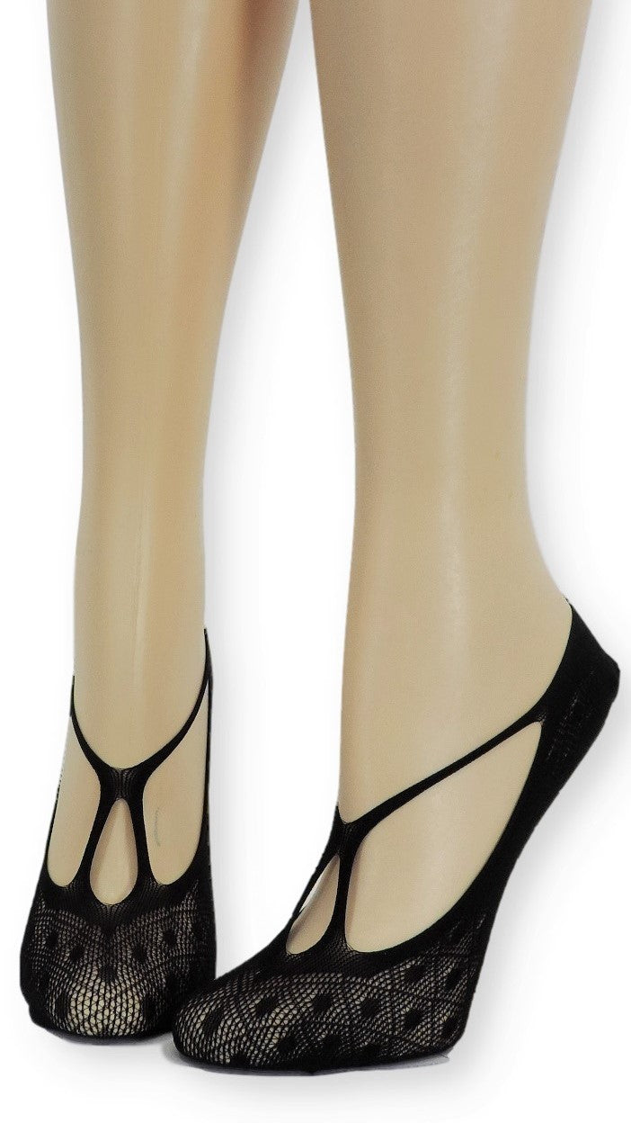 Jet Black Ankle Mesh Socks - Global Trendz Fashion®