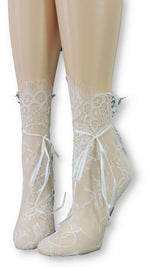 Milky White Mesh Socks - Global Trendz Fashion®
