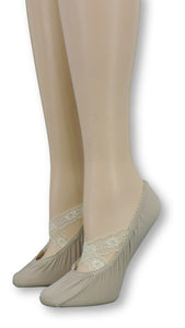 Ankle Socks with cream Crossed Lace - Global Trendz Fashion®