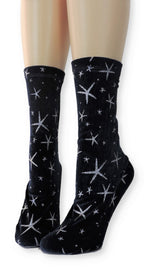 Stars Crushed Velvet Socks - Global Trendz Fashion®