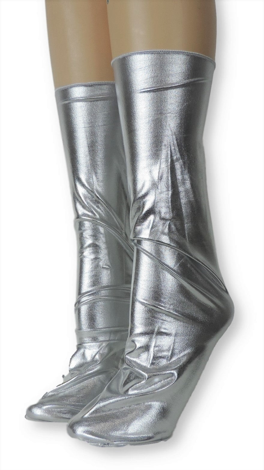 Metallic Silver Reflective Socks - Global Trendz Fashion®